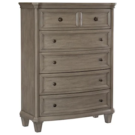 Transitional 5-Drawer Chest